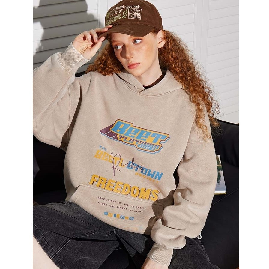 Street Graffiti Print Hoodie BT7048