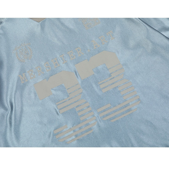 V-neck 33-Letter Sports Style T-shirt MW10104