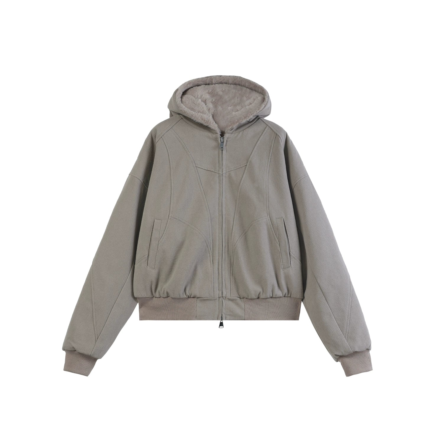 Flange Shoulder Plush Liner Hooded Parka MW9678