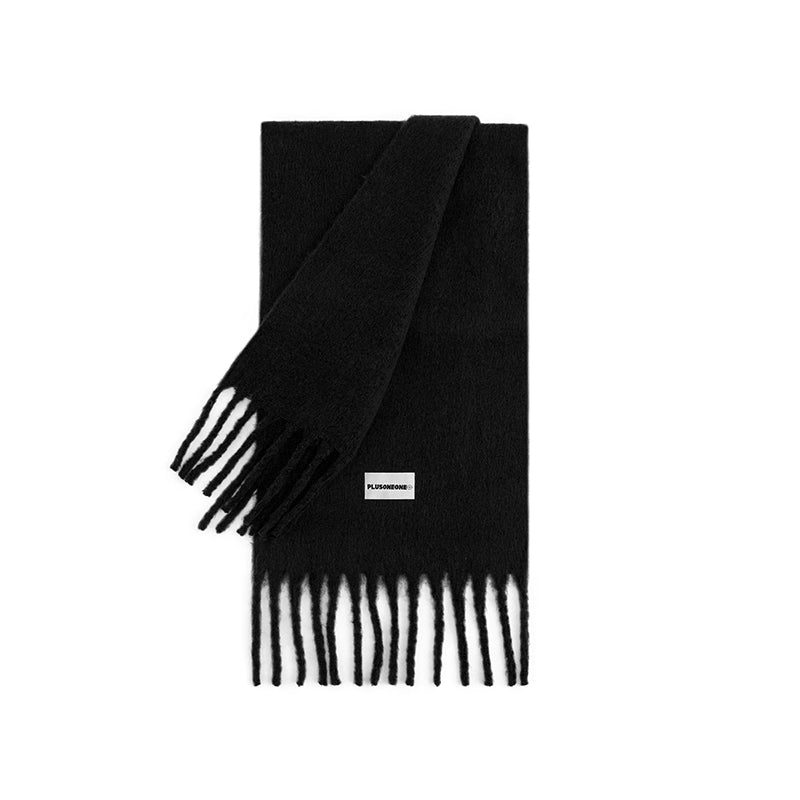 Solid Color Soft Tassel Muffler PO1002