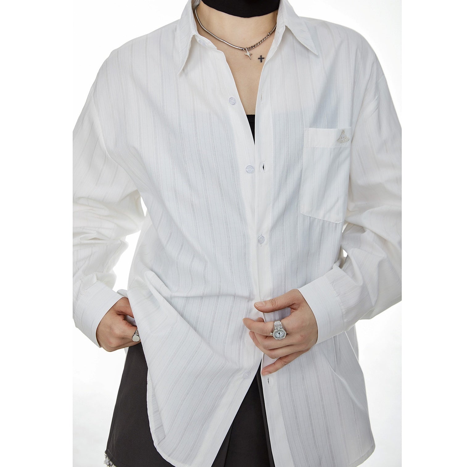 Striped Long Sleeve Shirt IC9032