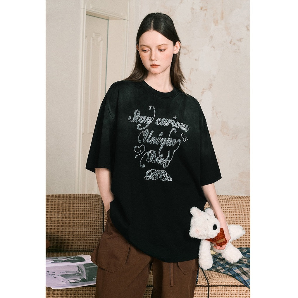 Gradient Print Loose T-Shirt BT7106