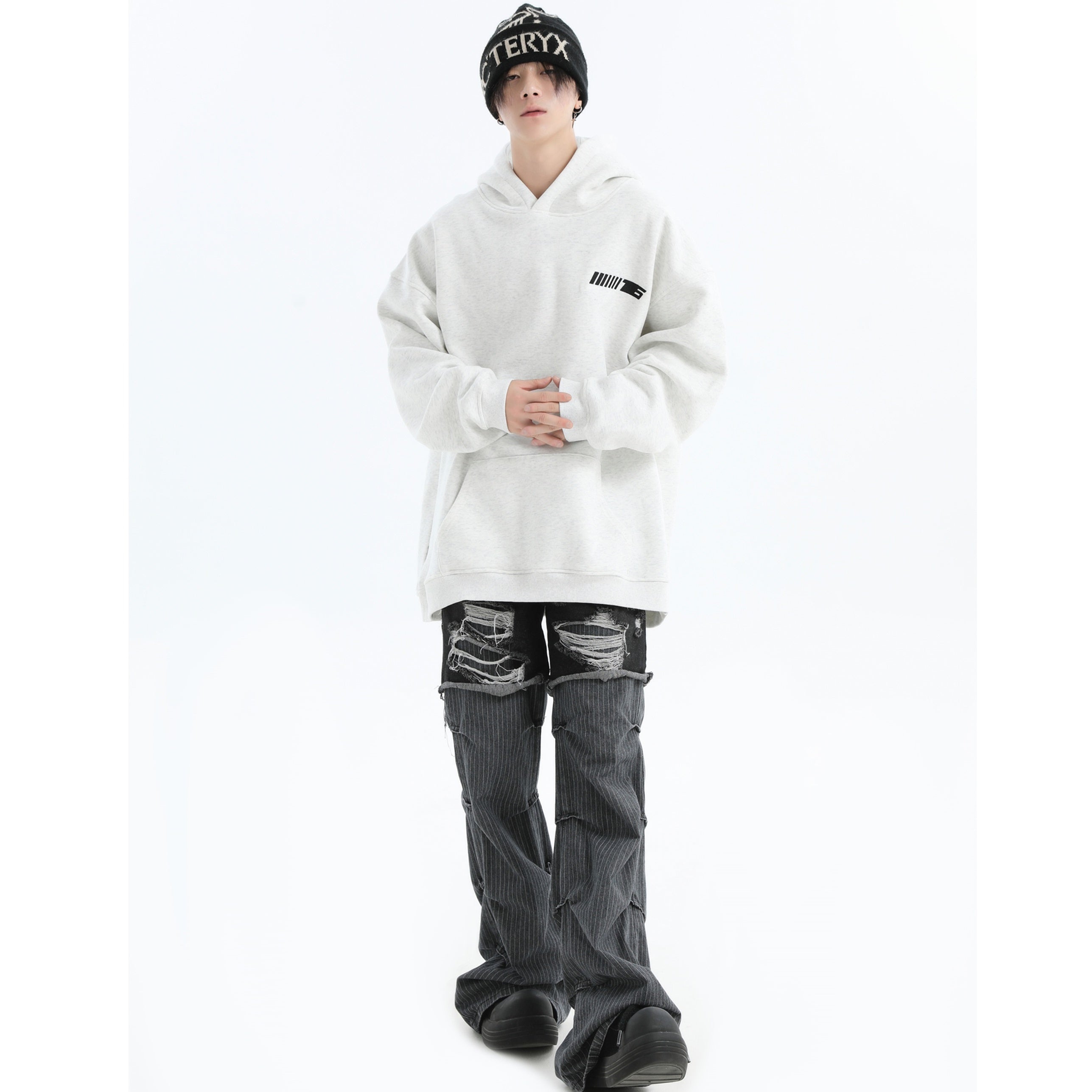 Embroidered LOGO OverSize Hoodie IN7011