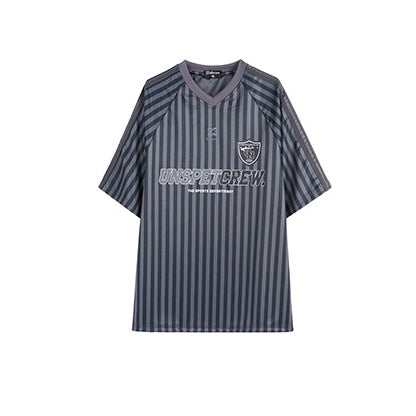 Striped Printed V-neck T-Shirt BB7031