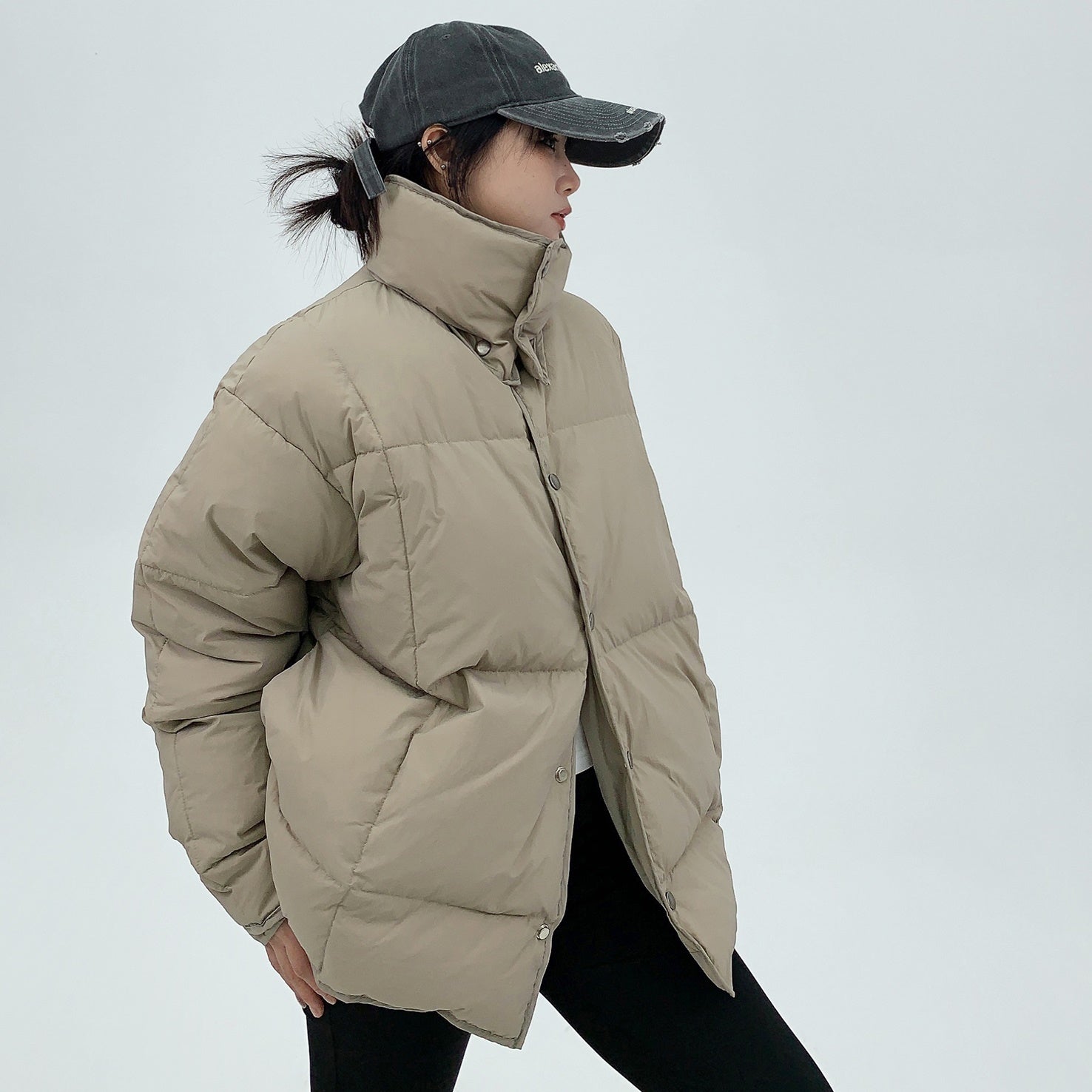 Lightweight High Neck Down Jacket MW9689