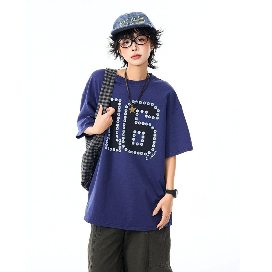 Button Stitch Number T-Shirt MW9960