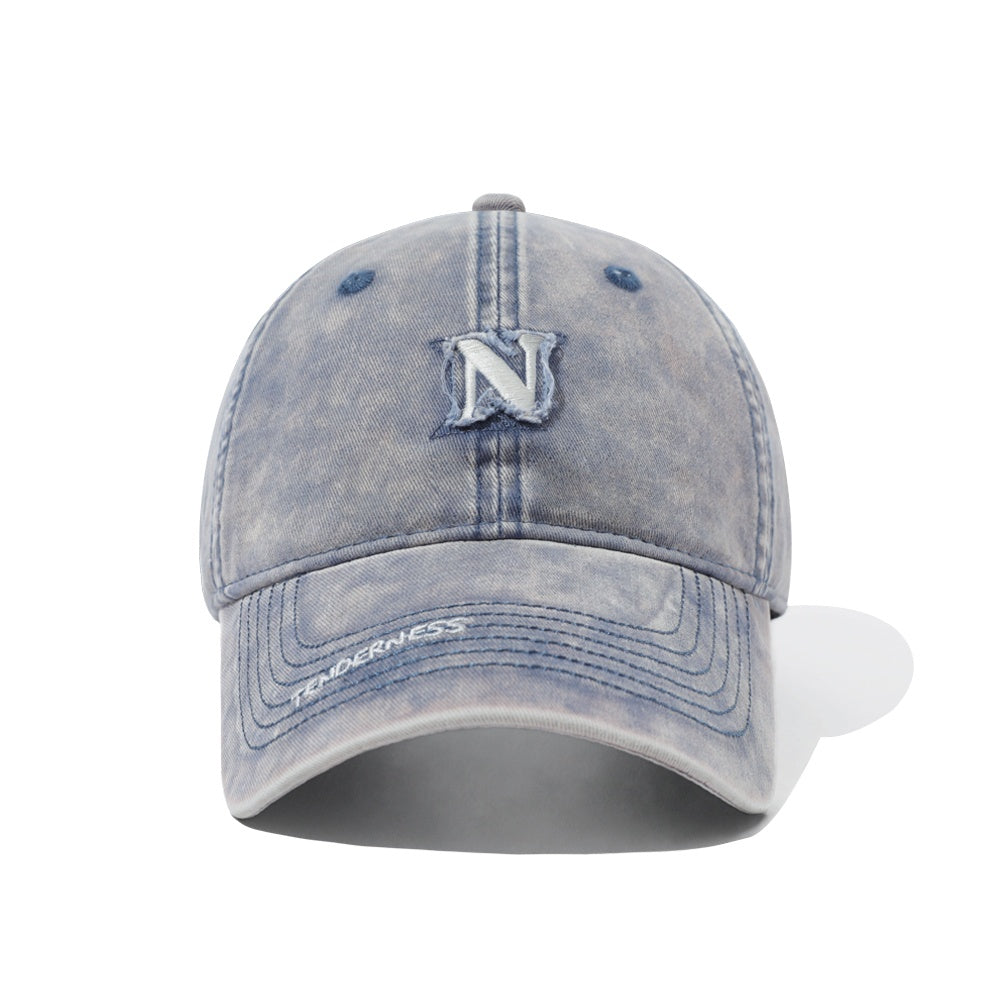 Letter Embroidery Washed Cap MW10119
