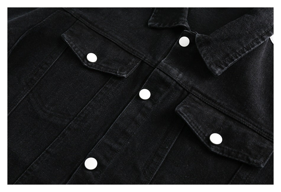 Line denim jacket W373