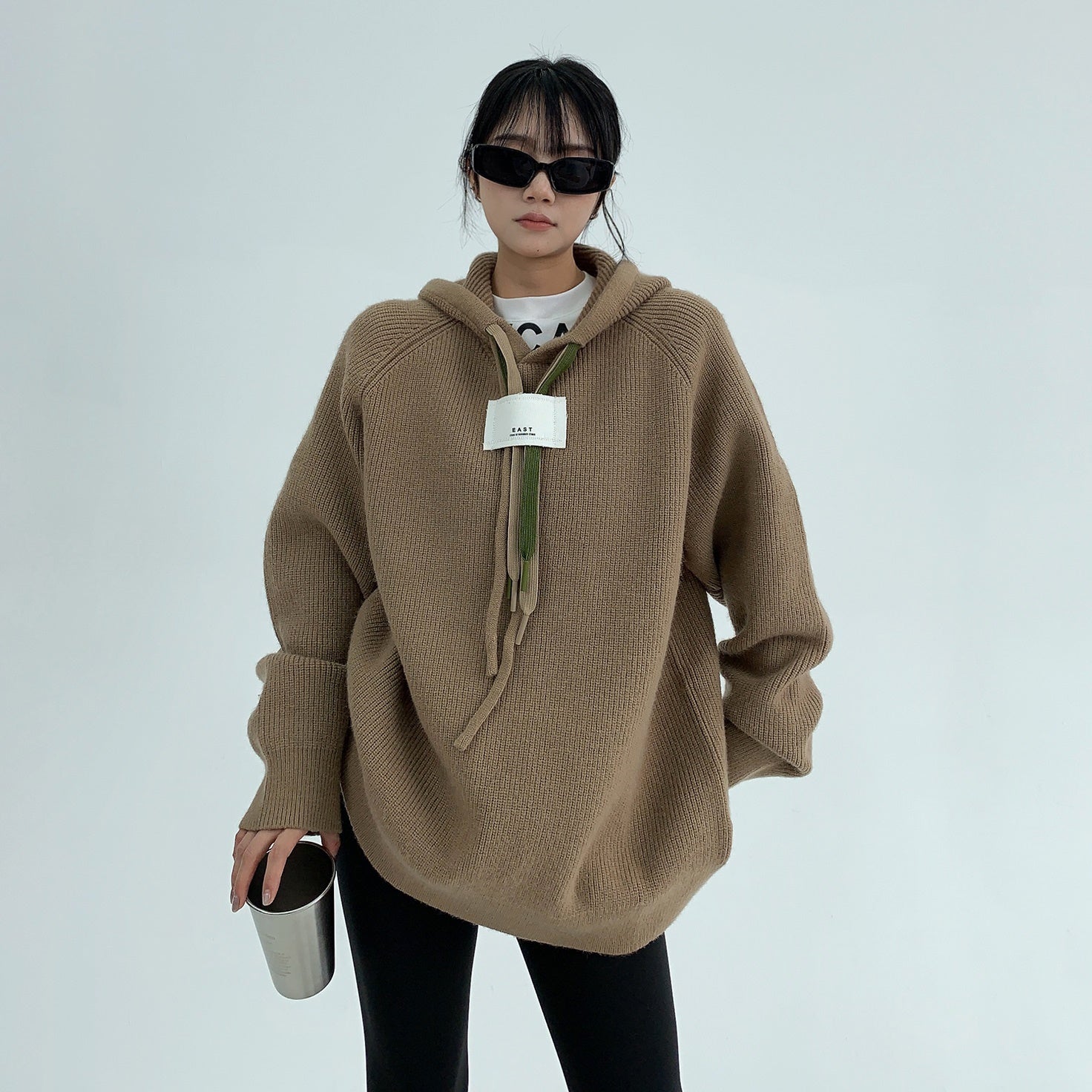 Thick Needle Triple String Thickened Hooded Sweater MW9611