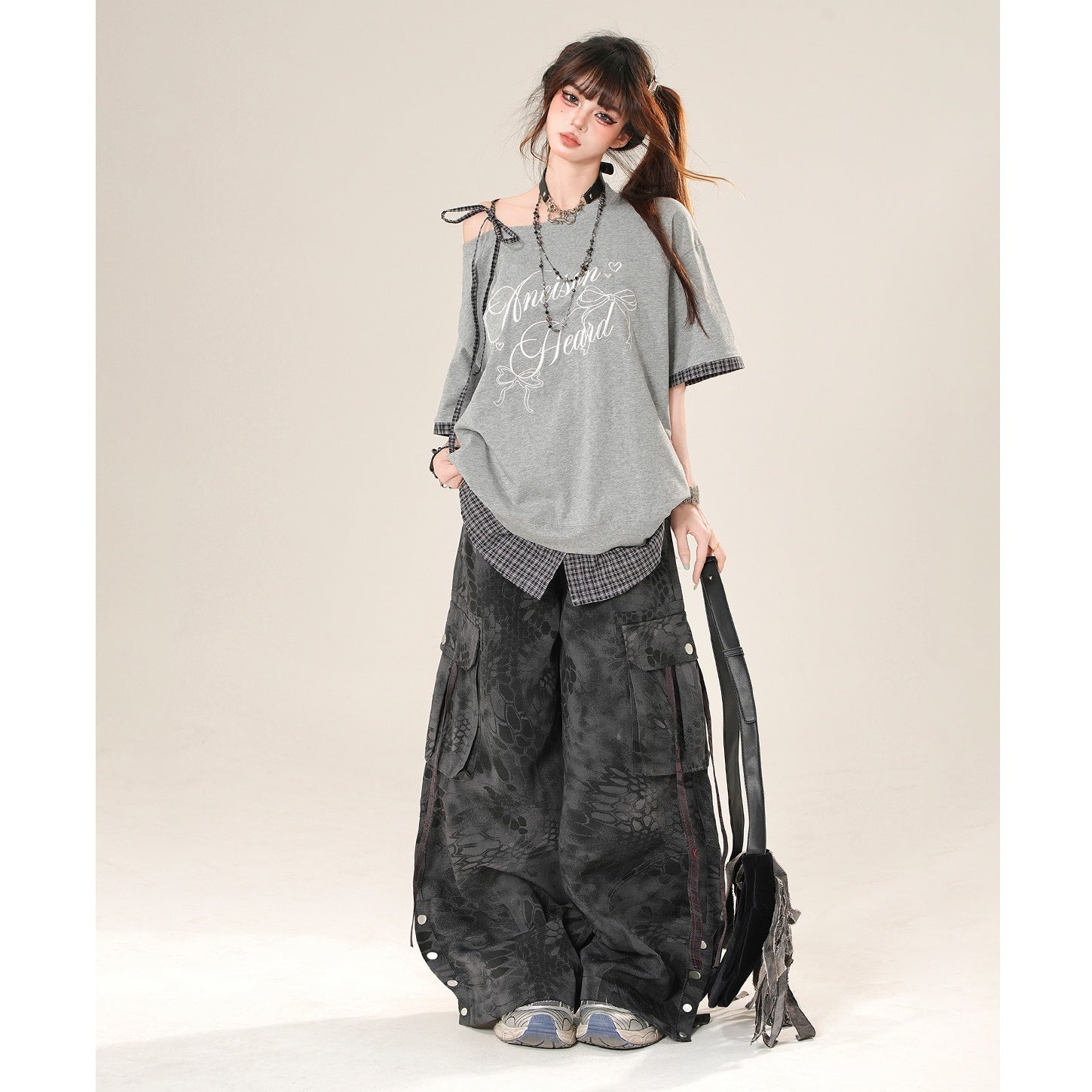 Loose Bf Lazy Style Wide-leg Pants KK2043
