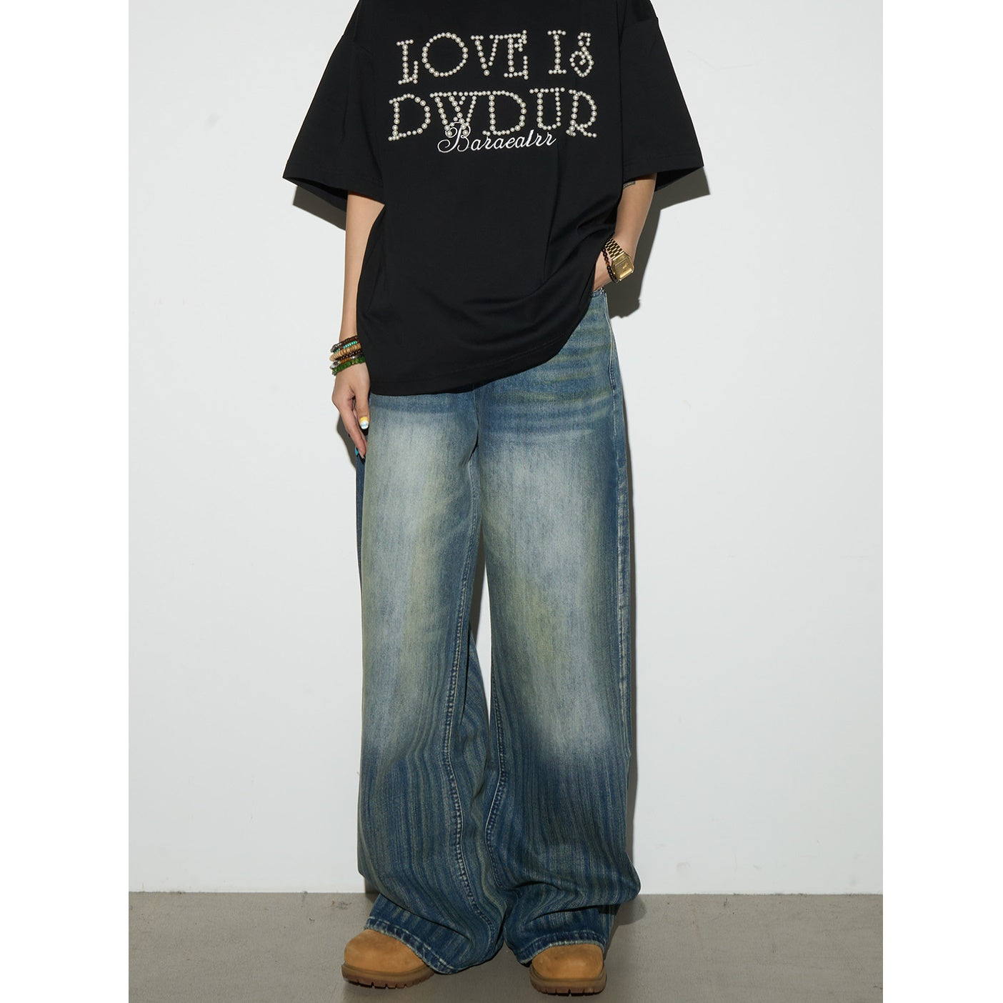 Duty Wash Stripe Gradient Jeans MW9809