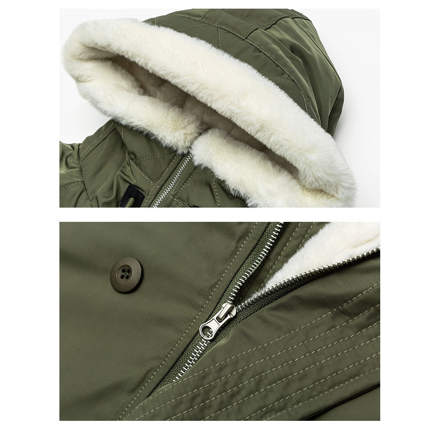 Fur Inner Casual Hooded Jacket MW9687