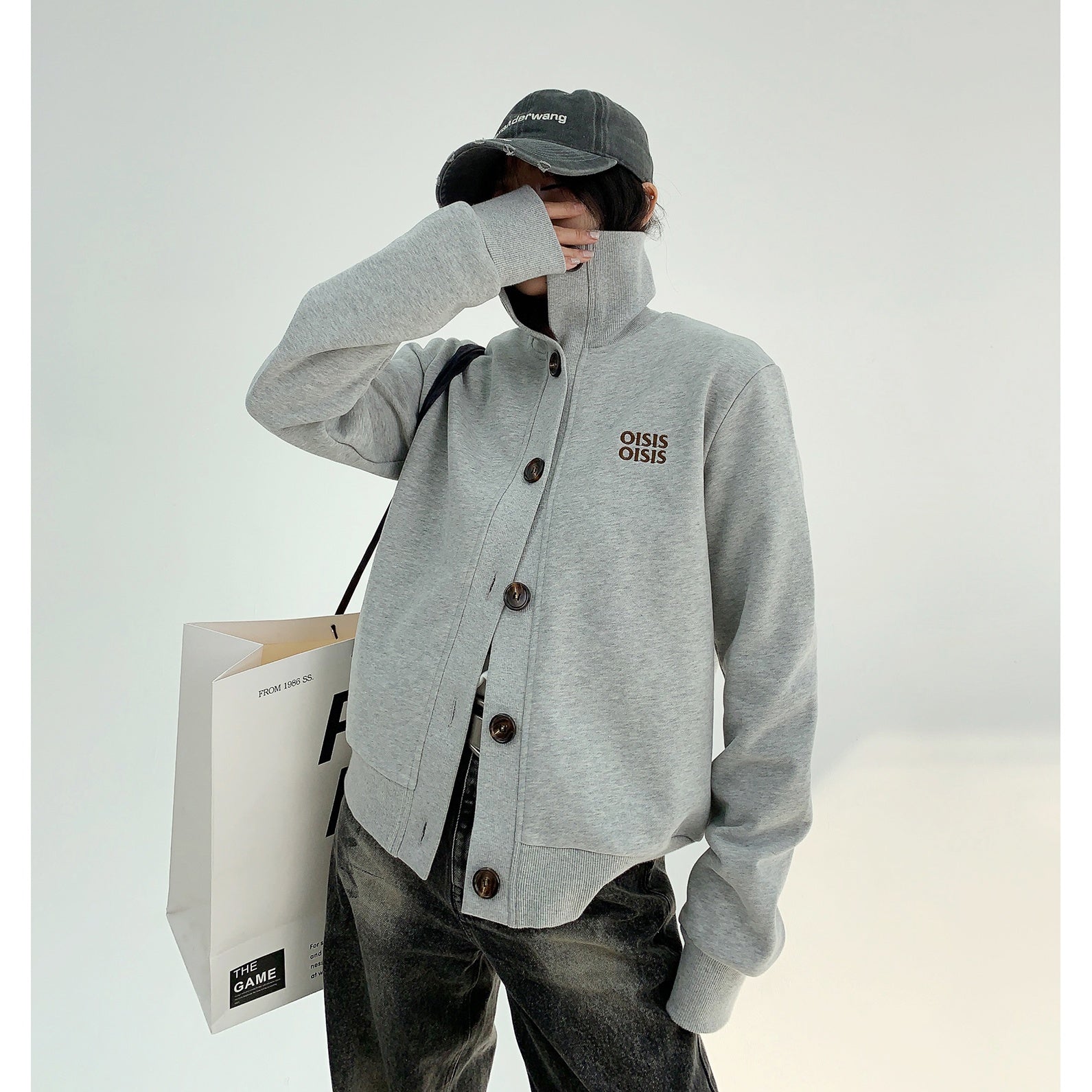 Stand Collar Sweat Short Blouson MW9855