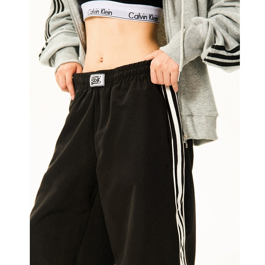 Track Jacket & Side Striped Loose Casual Pants MW9432