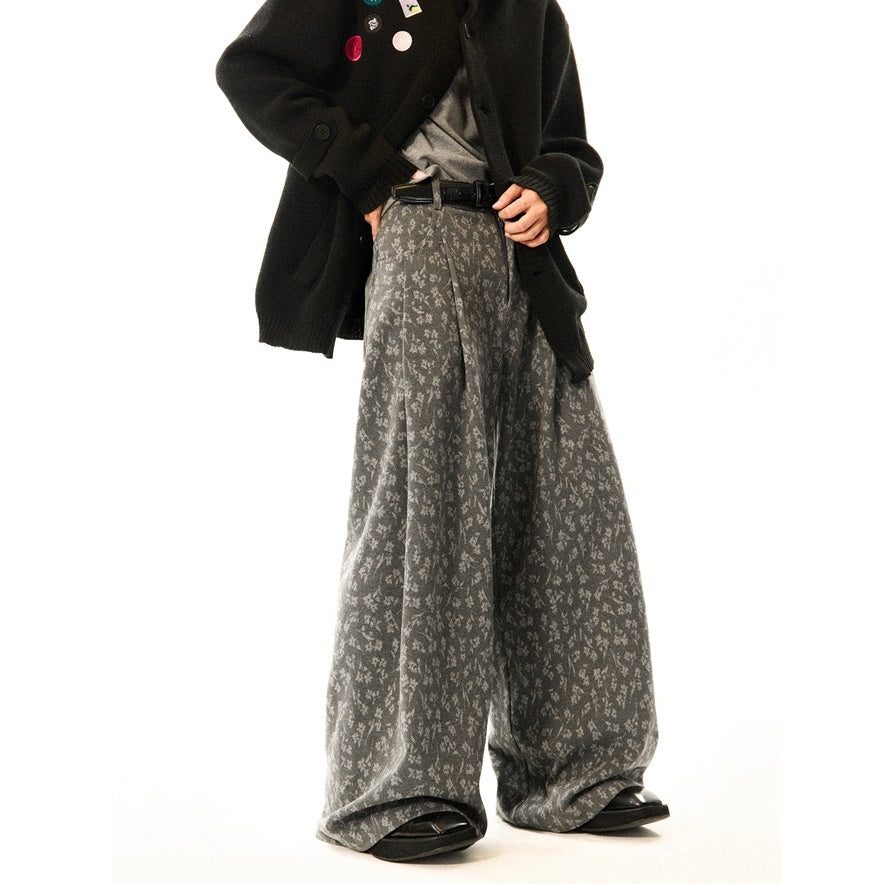 All-over Floral Wide Buggy Pants MW9535