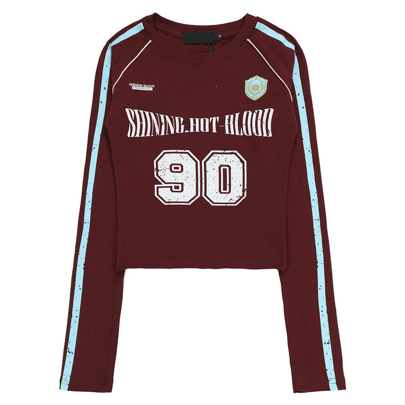 Number Logo Slim Long Sleeve T-shirt MW10106