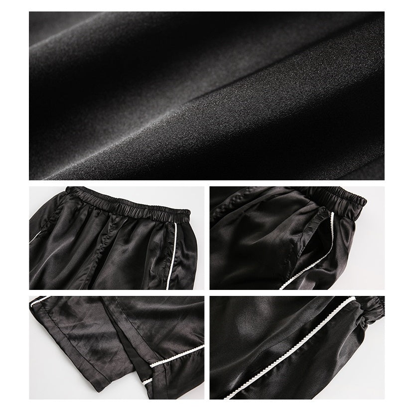 Lace Stitch Sporty Shiny Zipper Jacket & Track Pants BB7034