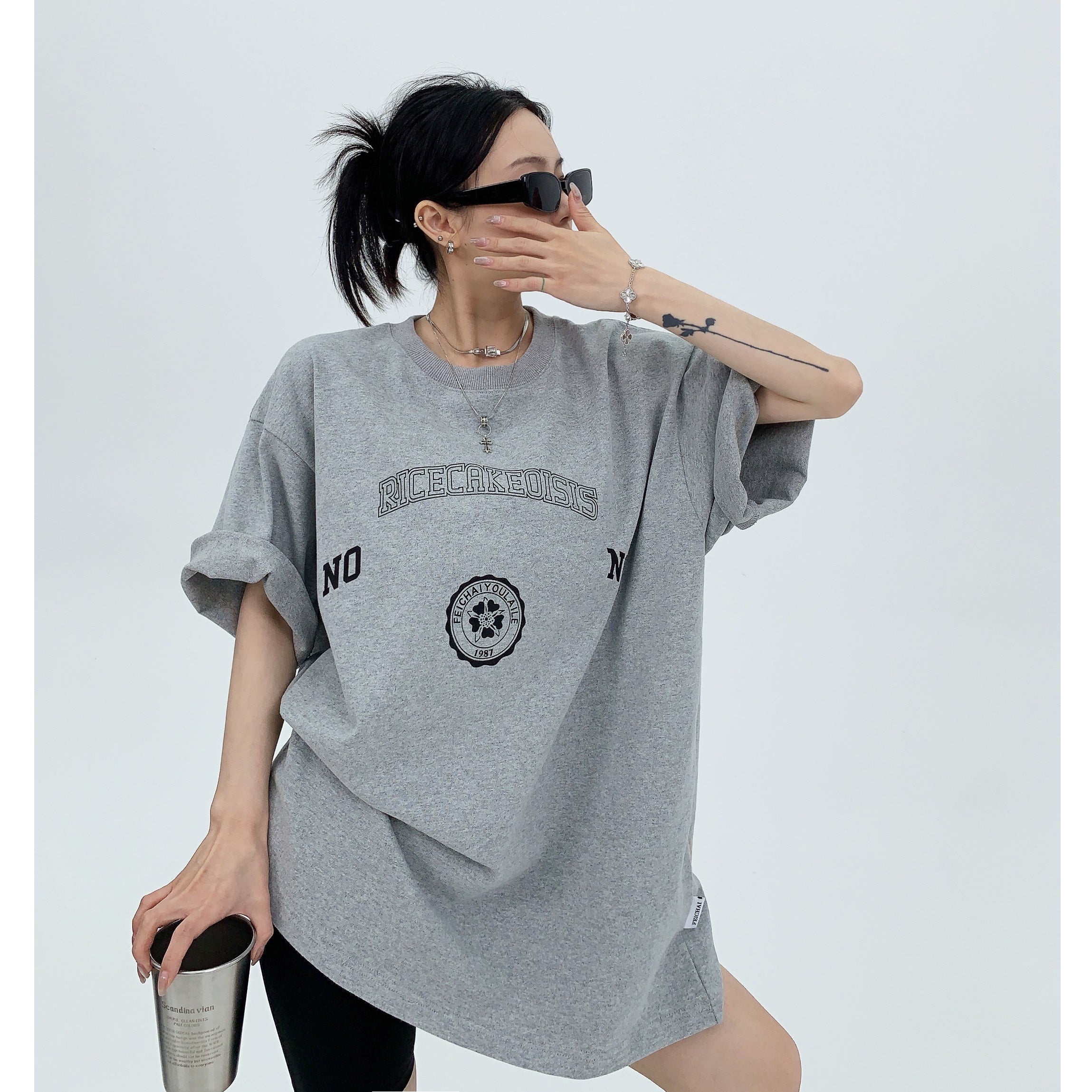 Heavy Weight Loose Print T-shirt MW9083