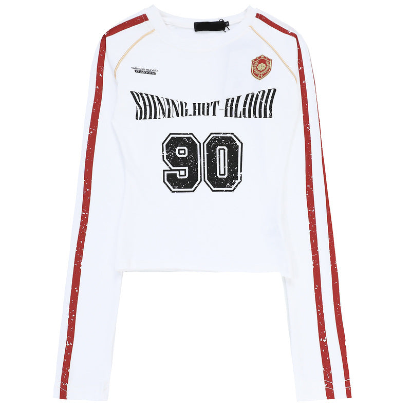 Number Logo Slim Long Sleeve T-shirt MW10106