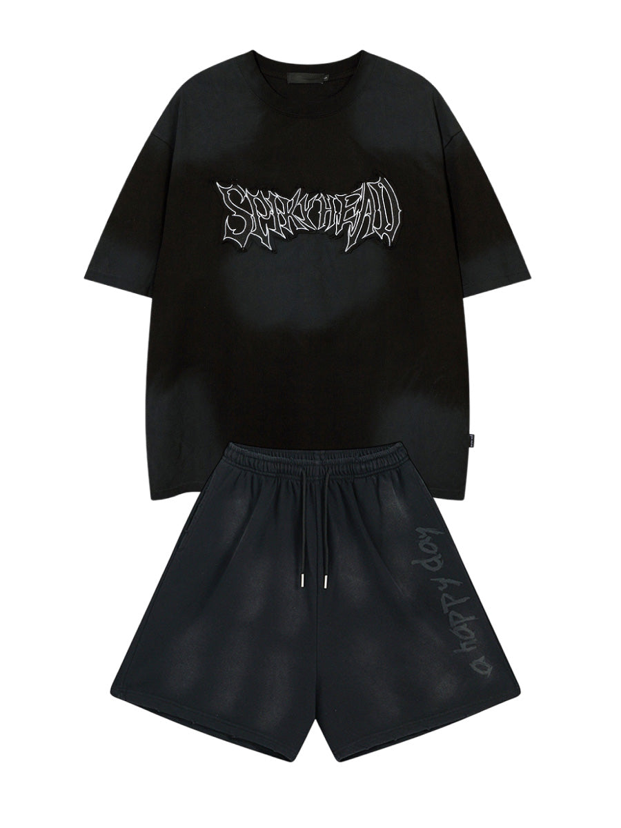 SET-UP Ghost Fade Graffiti Co-ord Set　SET01