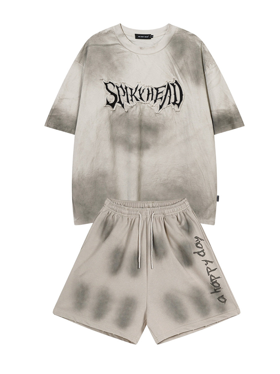 SET-UP Ghost Fade Graffiti Co-ord Set　SET01