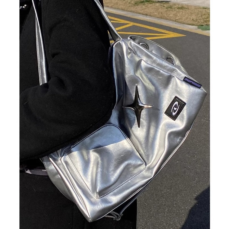 star double-strap shoulder bag BA014