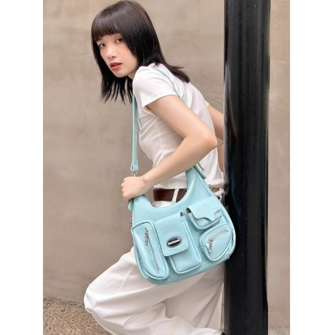 Multi Pocket Shoulder Bag BA022