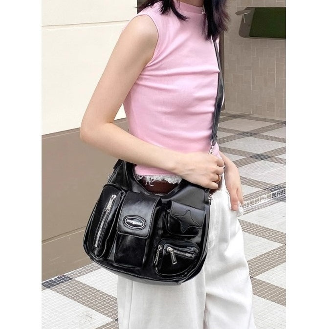 Multi Pocket Shoulder Bag BA022