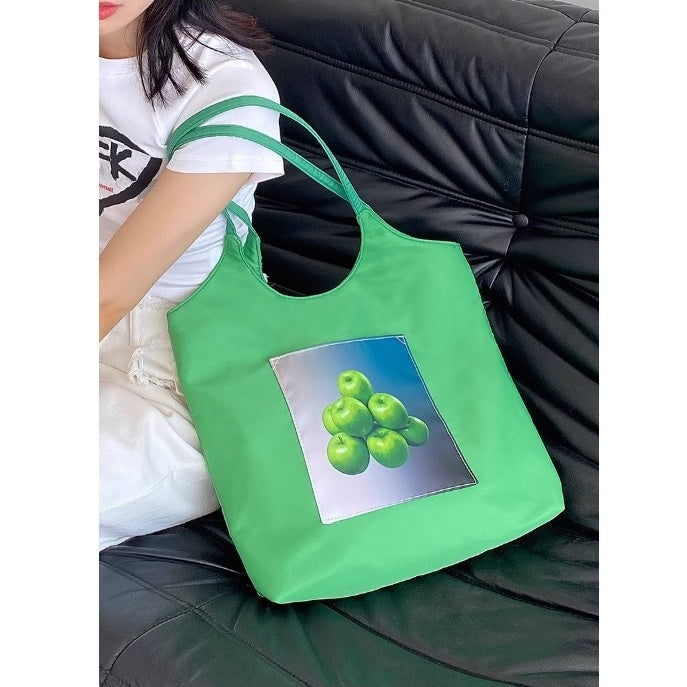 Fruit Print Casual Shoulder Tote Bag BA025