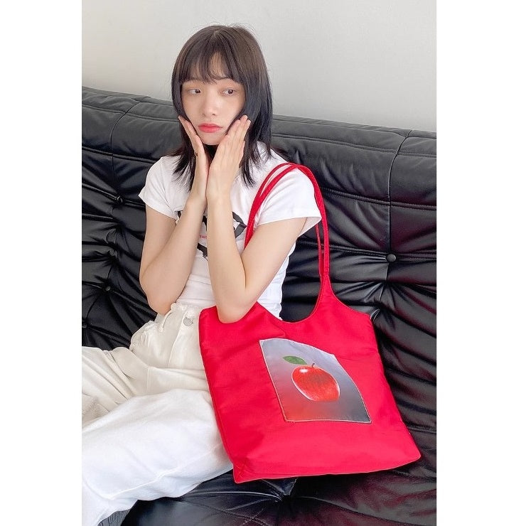 Fruit Print Casual Shoulder Tote Bag BA025