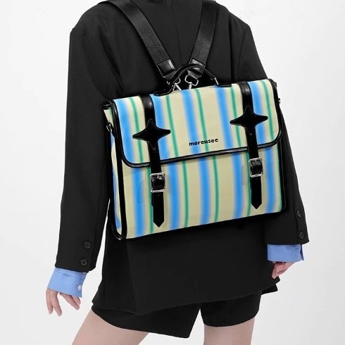 Retro Stripe 3Way College Style Bag BA027