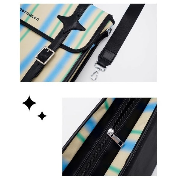 Retro Stripe 3Way College Style Bag BA027