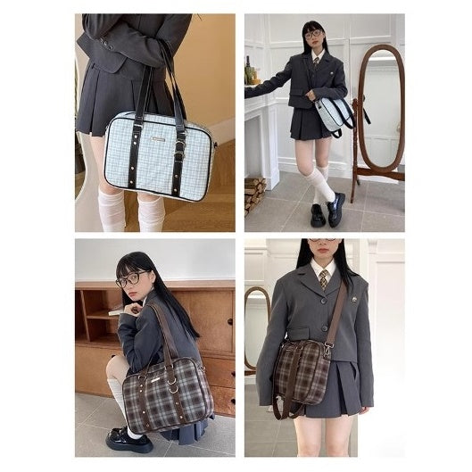 Retro Check 2Way College Bag BA032