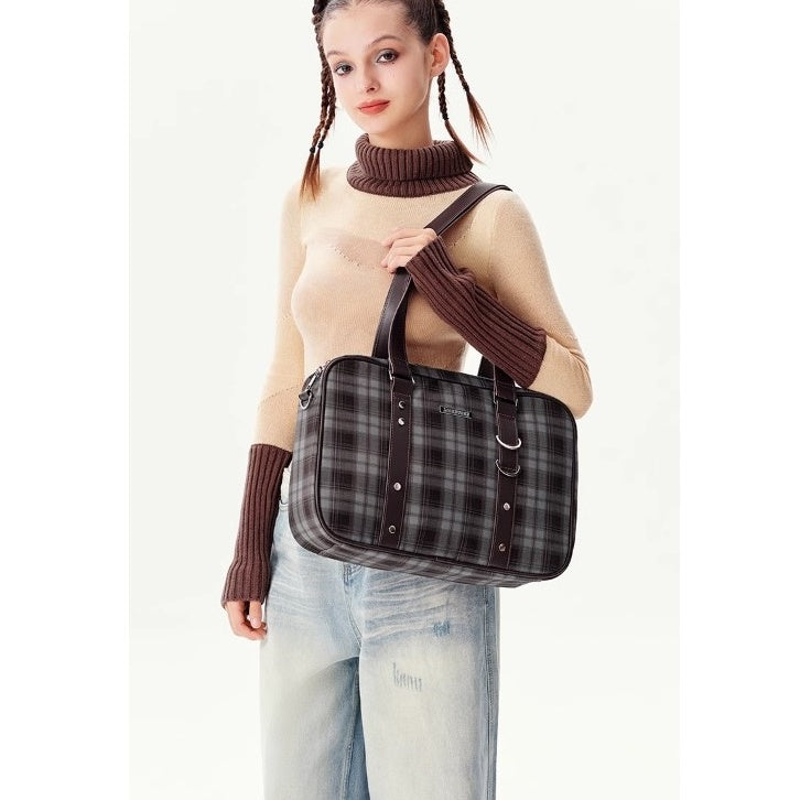 Retro Check 2Way College Bag BA032