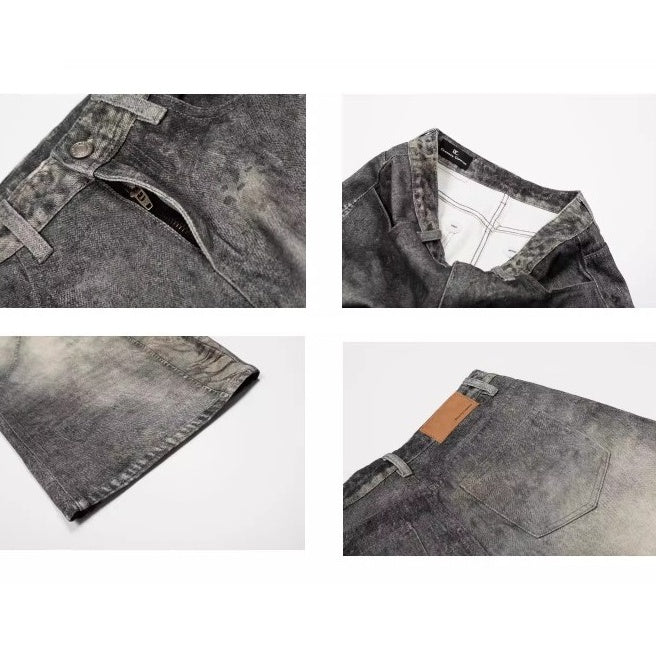 3D Printing Distressed Wide Scimitar Jeans BK7036