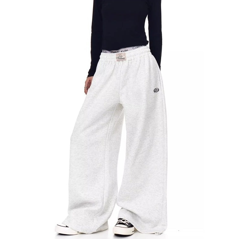 Monogram Print Wide Sweat Pants MW10288