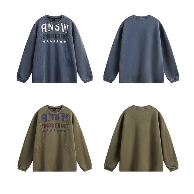 Graffiti Letters Long Sleeve Top MW9958