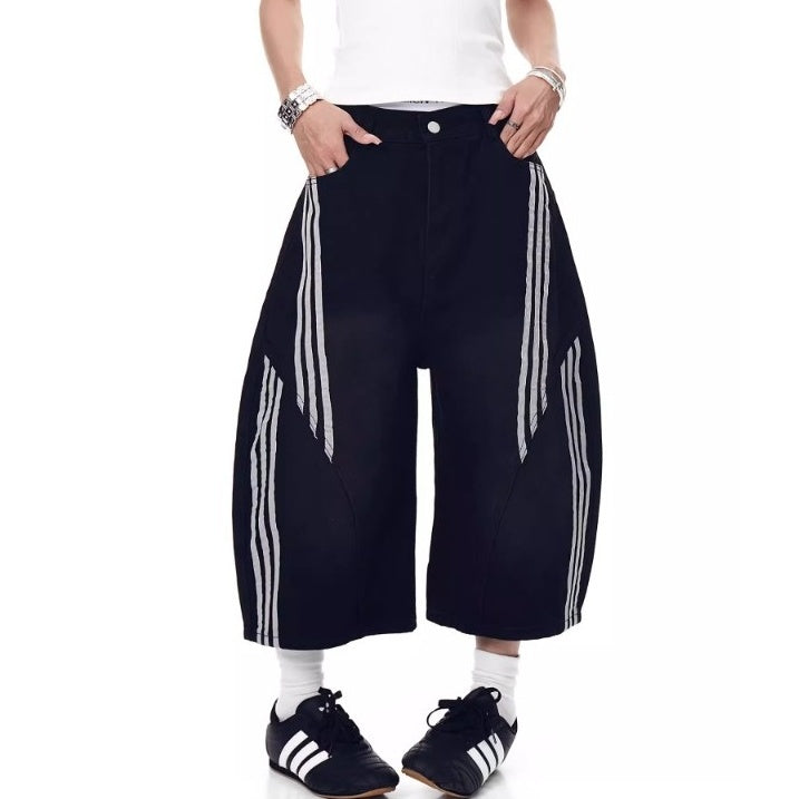 Side Line Cropped Wide Curve Jeans MW10190