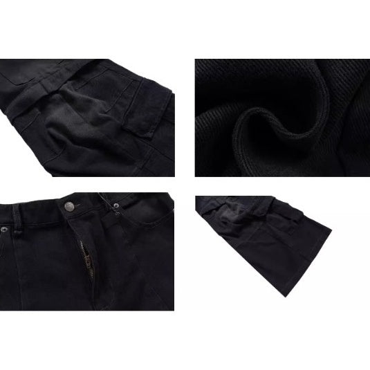 Detachable Baggy Multi-pocket Cargo Jeans MW10202