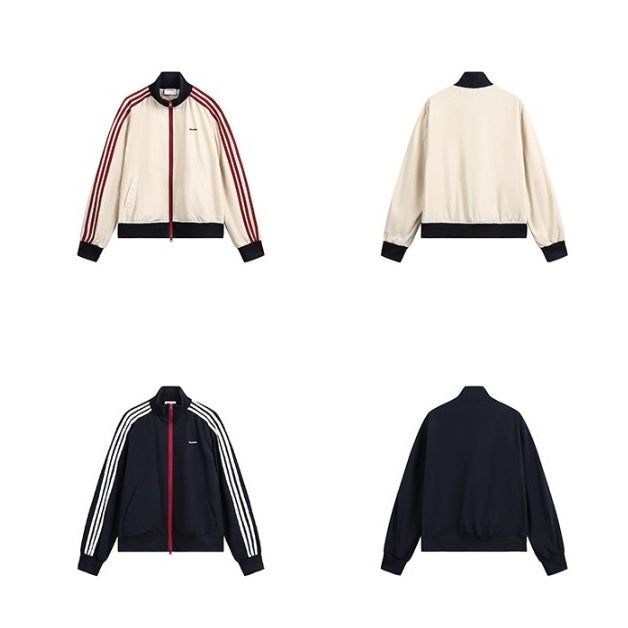 Three-bar Contrast Track Jacket MW10278