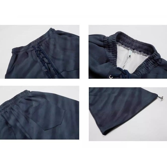 Drawstring Tie-dye Striped Curve Sweat Pants BK7071