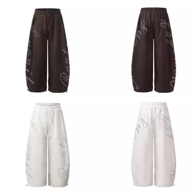 ラインストーンスウェットパンツ MW10331