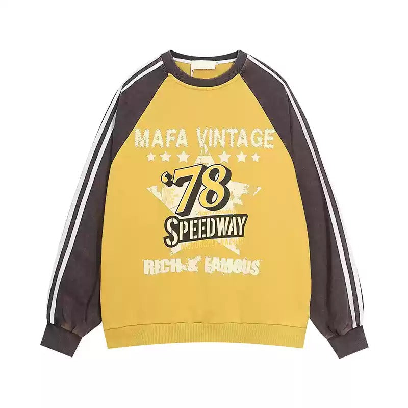 Street Raglan Sleeve Contrast Vintage Sweat HG7179