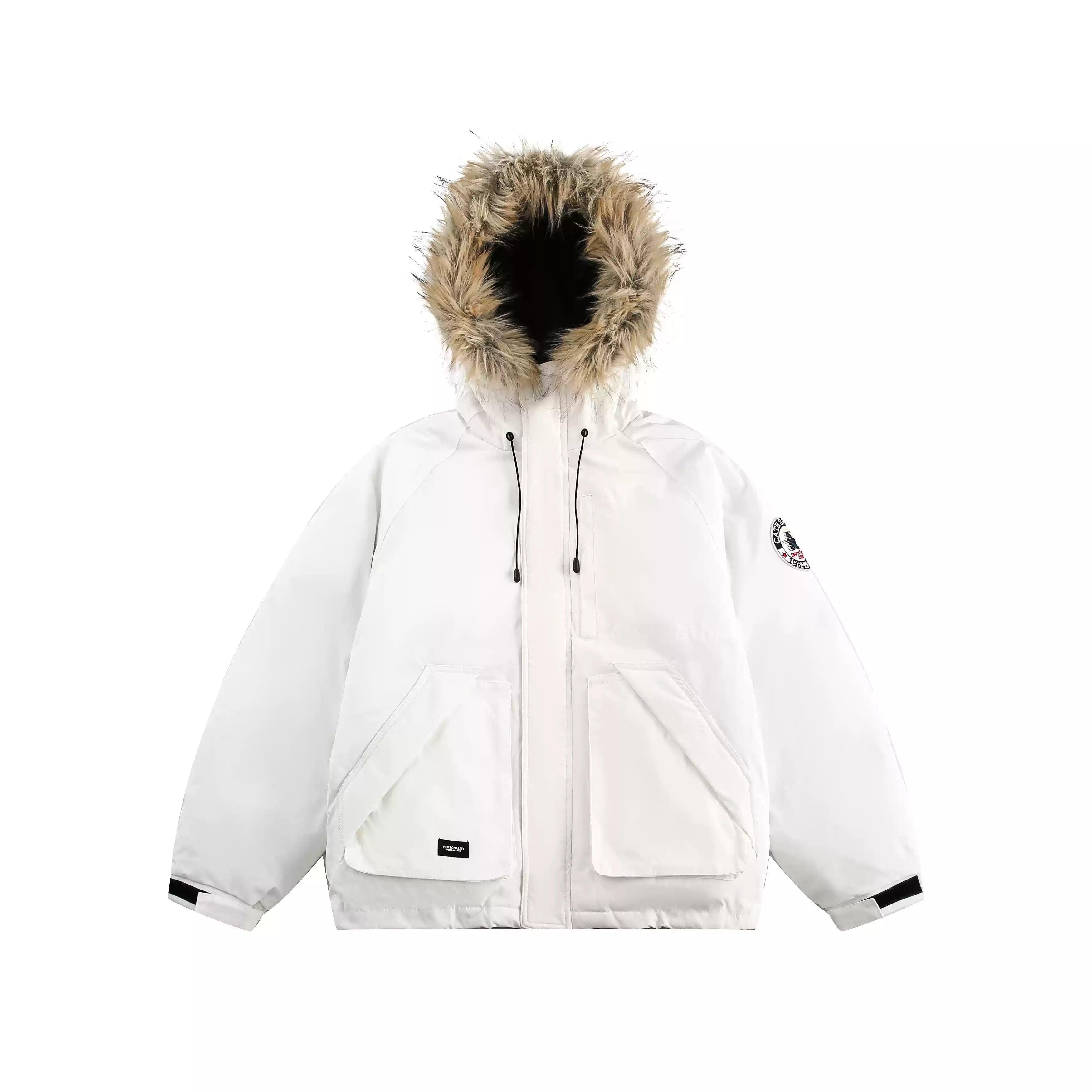 Fur Collar Outdoor Hooded Padded Jacket EZ201