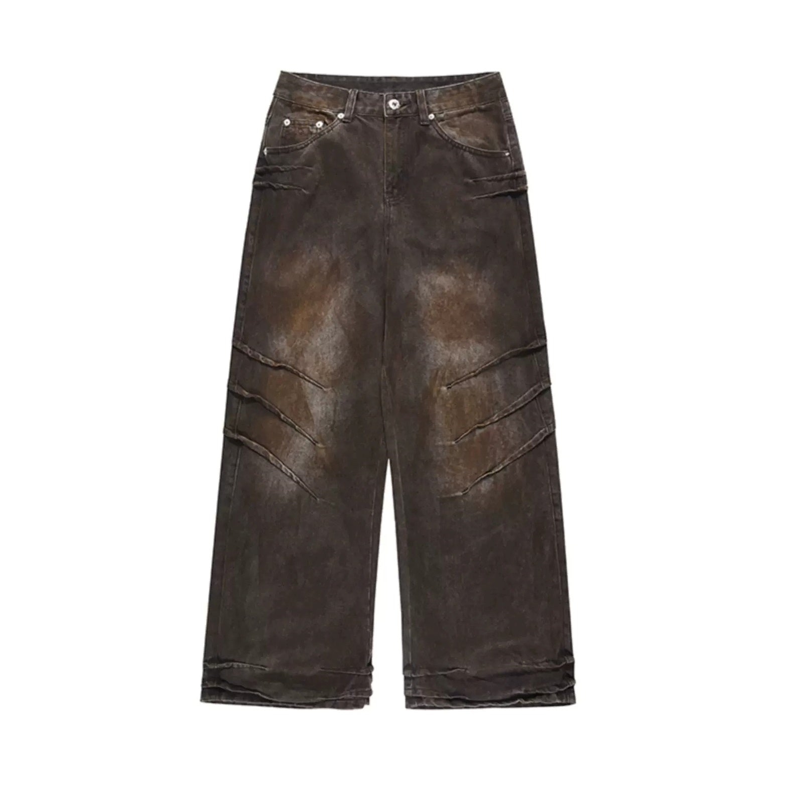 Dirty Wasteland Wide Straight Tuck Jeans MR8010