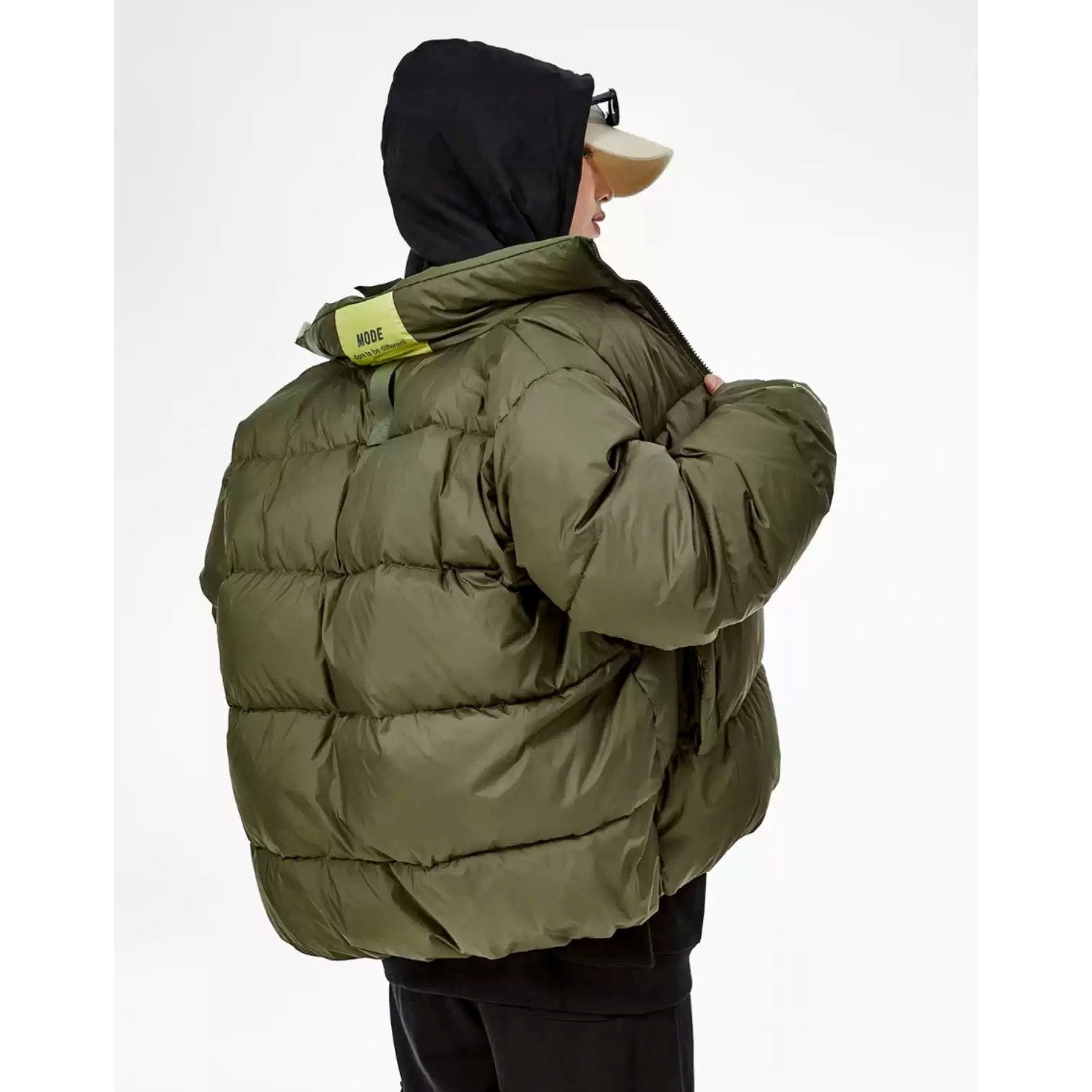 Contrast Color Short Down Jacket IC9002