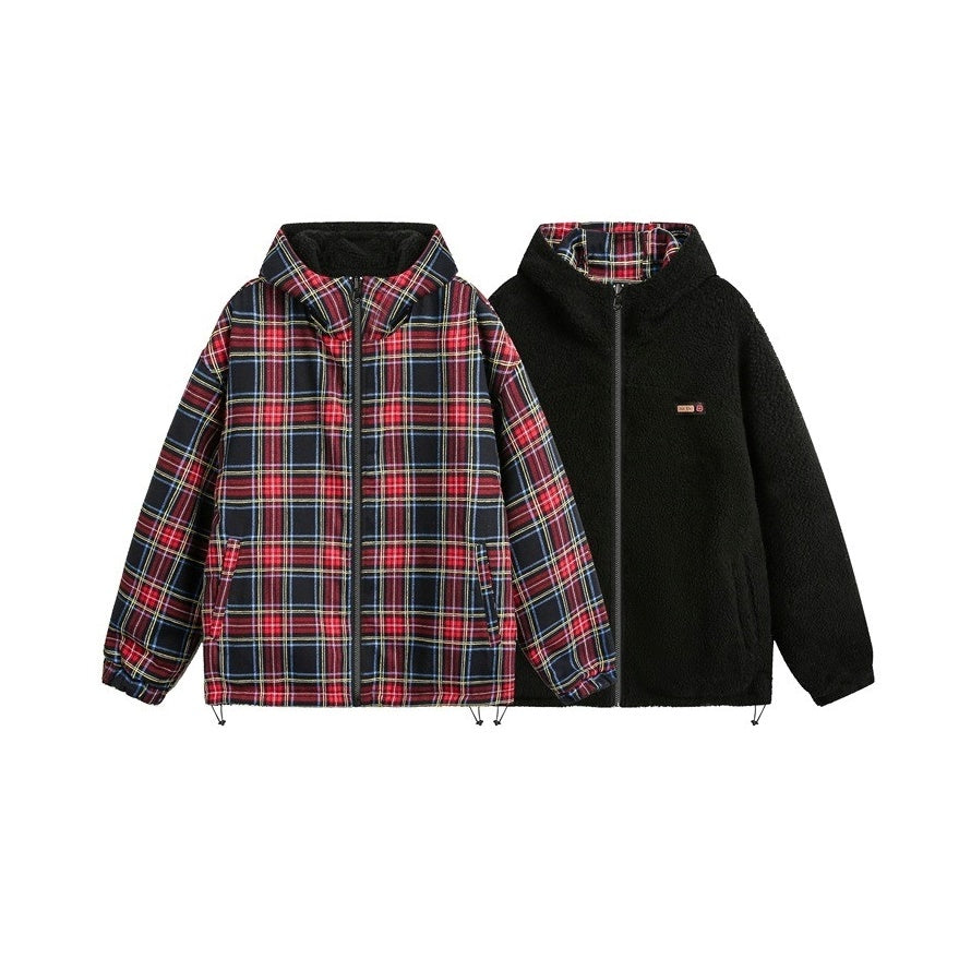 Reversible Tartancheck ZIP-Up Hooded Jacket SP7001