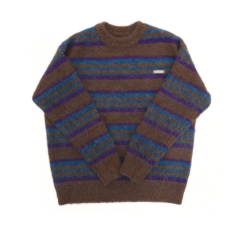 Retro Border Crew Neck Sweater GB7009