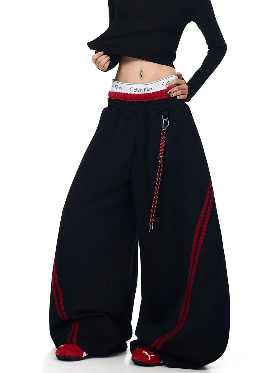レッドラインワイドスウェットパンツ MW10411