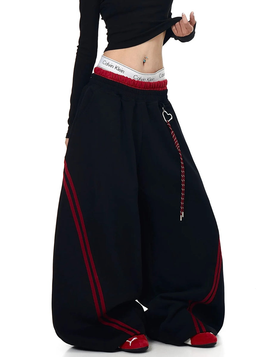 レッドラインワイドスウェットパンツ MW10411